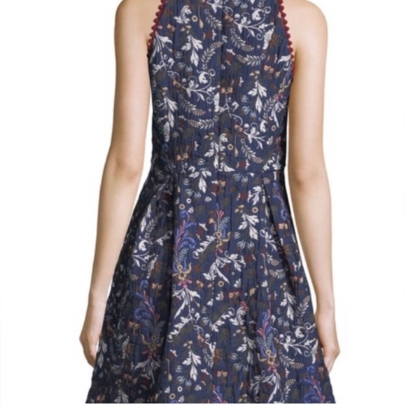 Nicole Miller Jacquard Fit & Flare
Dress Navy Blue Floral - Picture 8 of 16